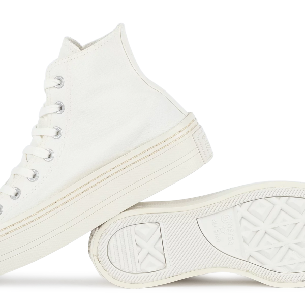 TÊNIS CONVERSE ALL STAR CHUCK TAYLOR MODERN LIFT HI - BEGE CT27490002 L593 - Image 4