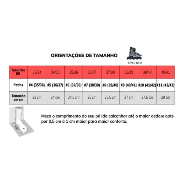 PATINS INLINE SPECTRO TRAXART - CINZA YX-0120 L10 - Image 4