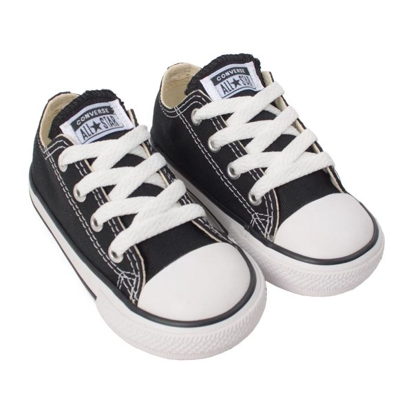 TÊNIS CONVERSE ALL STAR CHUCK TAYLOR INFANTIL OX - PRETO/BRANCO CK00010002 L612 - Image 2