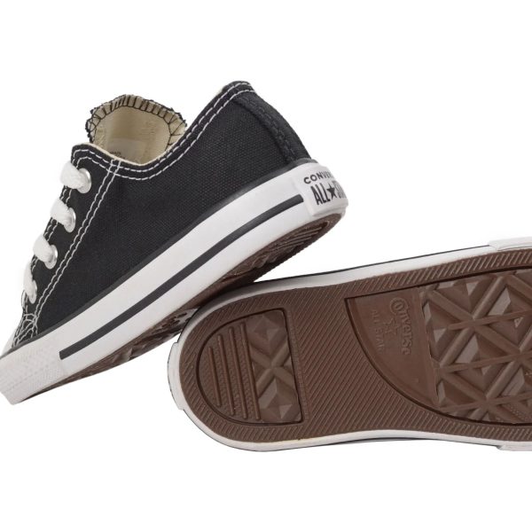 TÊNIS CONVERSE ALL STAR CHUCK TAYLOR INFANTIL OX - PRETO/BRANCO CK00010002 L612 - Image 3