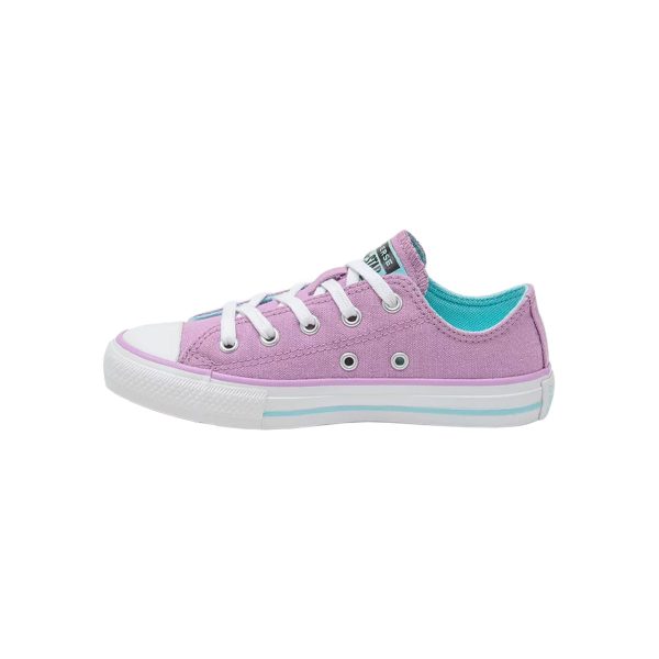 TÊNIS CONVERSE ALL STAR JUVENIL OX - LILÁS/TURQUESA CK10080010 L602 - Image 3