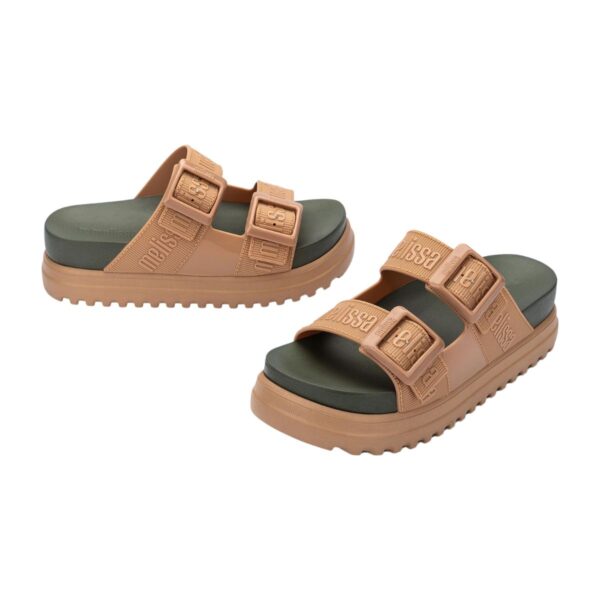 SANDÁLIA MELISSA COZY M-LOVER PLATFORM - BEGE/VERDE 35977-BI126 L821 - Image 2