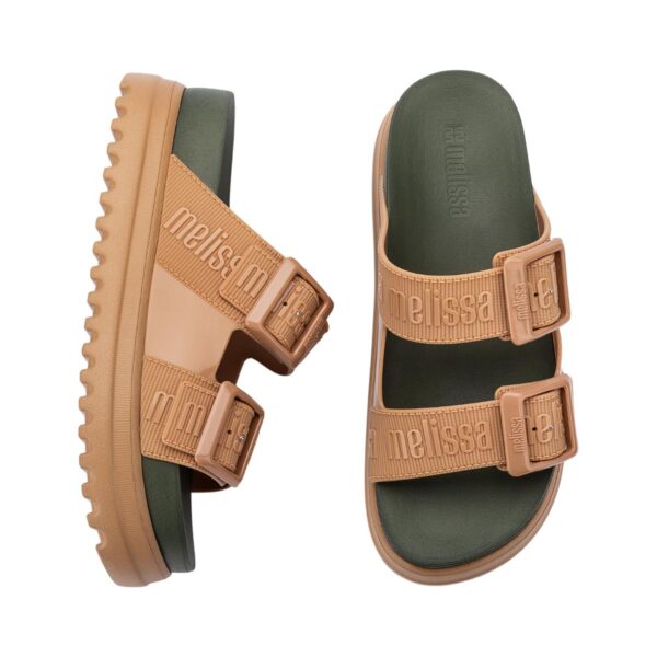 SANDÁLIA MELISSA COZY M-LOVER PLATFORM - BEGE/VERDE 35977-BI126 L821 - Image 3