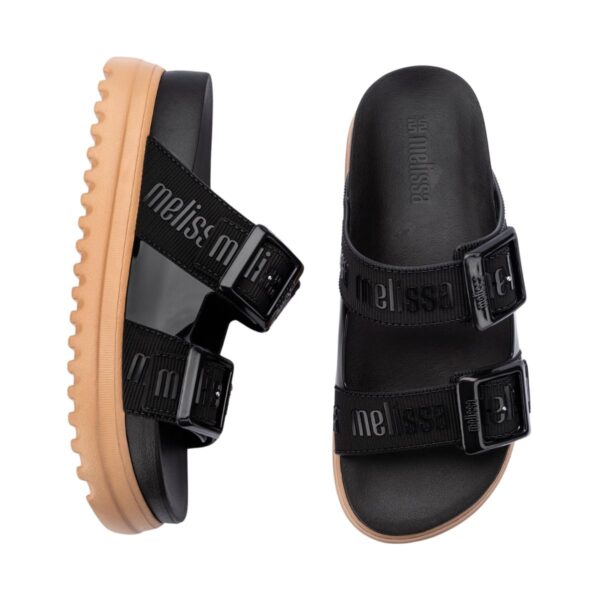 SANDÁLIA MELISSA COZY M-LOVER PLATFORM - PRETO/BEGE 35977-BF905 L819 - Image 3