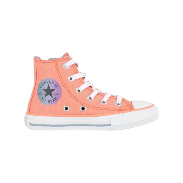 TÊNIS ALL STAR CHUCK TAYLOR JUV SEASONAL ZIP HI - SALMÃO/CINZA CK10070013 L619