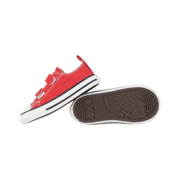 TÊNIS CONVERSE ALL STAR CHUCK TAYLOR INFANTIL 2V OX - VERMELHO CK10410004 L629 - Image 3