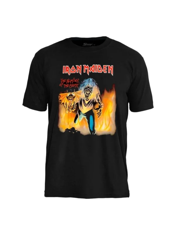 Camiseta Iron Maiden Number Of The Beast