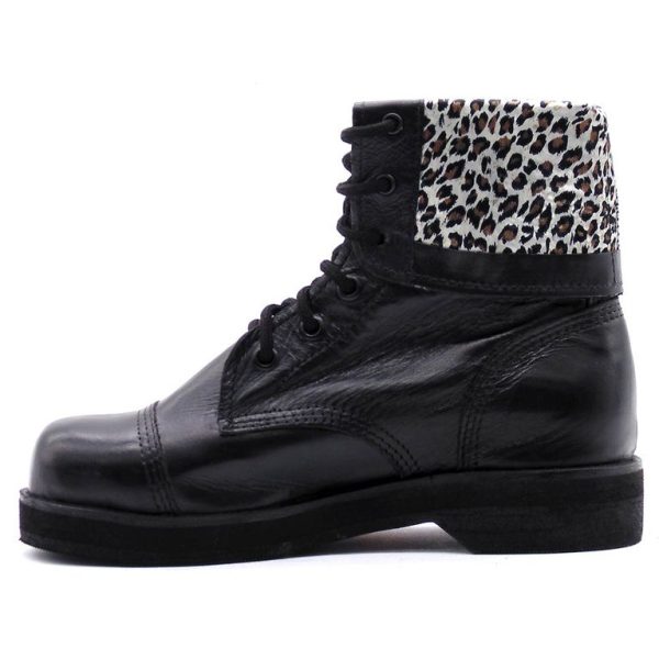 Coturno Vilela Boots Cano Virado - Preto/Onça