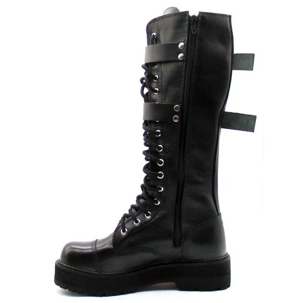 Coturno Vilela Boots Cano Alto Rock 2 Fivelas