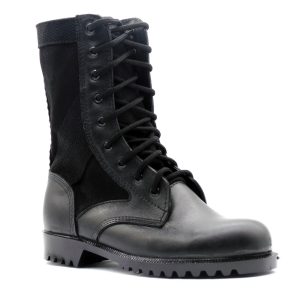 Coturno Vilela Boots Cano Médio Combate Lona - Preto