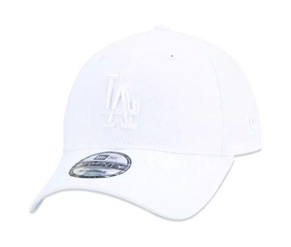 BONÉ 9TWENTY MLB NEW LOS ANGELES DODGERS ABA CURVA - BRANCO MBPERBON469