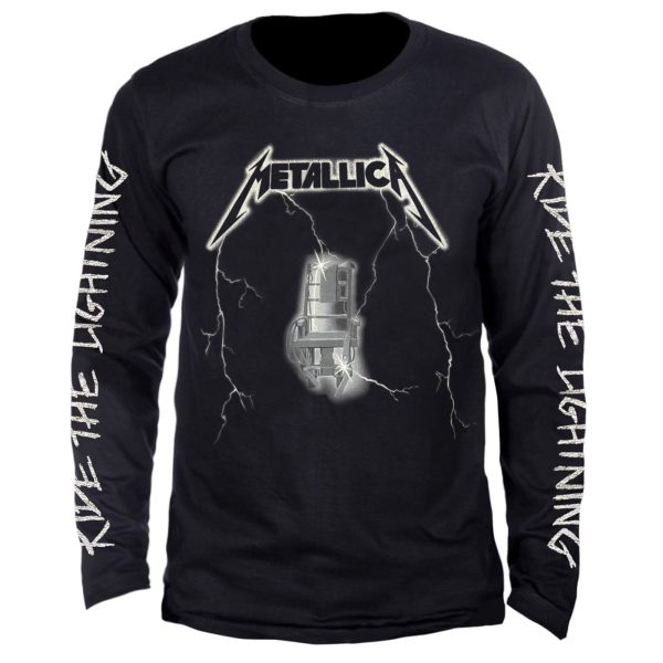 CAMISETA ML STAMP MASC METALLICA RIDE THE LIGHTNING LONG034