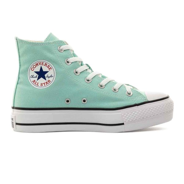 TÊNIS CONVERSE ALL STAR CHUCK TAYLOR PLATAFORMA HI - VERDE CT12000041 L398