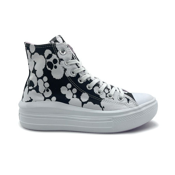 TÊNIS CONVERSE ALL STAR CHUCK TAYLOR MOVE HI - PRETO/BRANCO CT23630001 L435