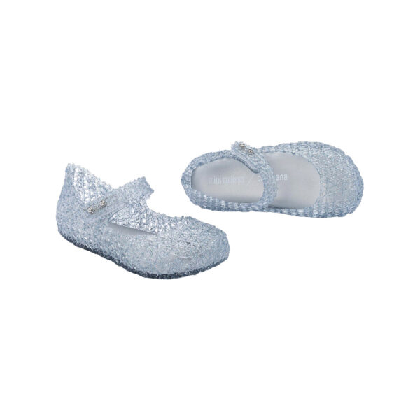 SANDÁLIA MINI MELISSA CAMPANA PAPEL BABY - CINZA/GLITTER HOLOGRAFICO 32995-53890 L838 - Image 3