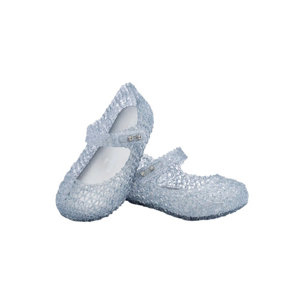 SANDÁLIA MINI MELISSA CAMPANA PAPEL BABY - CINZA/GLITTER HOLOGRAFICO 32995-53890 L838 - Image 2