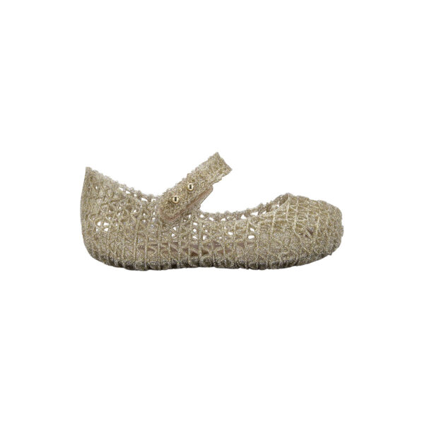 SANDÁLIA MINI MELISSA CAMPANA PAPEL BABY - GLITTER DOURADO 32995-50712 L839