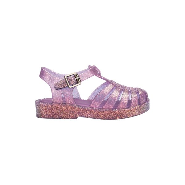 SANDÁLIA MINI MELISSA POSSESSION SHINY - LILÁS/GLITTER 33522-BF153 L809