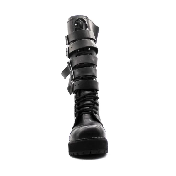 COTURNO VILELA BOOTS CANO ALTO COM 5 FIVELAS - PRETO REF154 L13 - Image 2