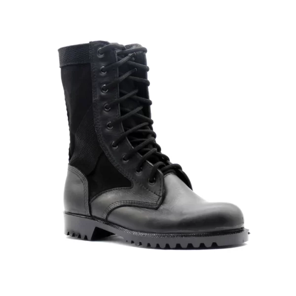 COTURNO VILELA BOOTS CANO MÉDIO COMBATE LONA - PRETO REF222-L2